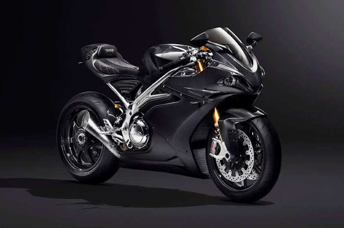 Norton V4SV in Carbon guise.